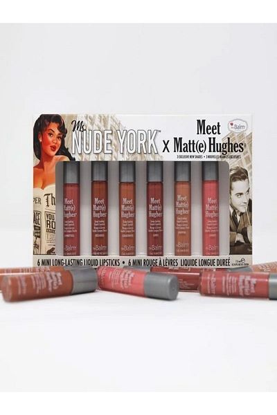 the balm Meet Matte Hughes 6-Piece Lipstick Set travel size LICIT MATTE LIPSTICK 1.2 ML Lipsticks