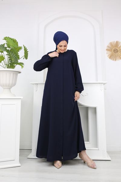 ECALAMODE ملابس حجاب مرنة للكاحل مقاس كبير، فستان Ferace