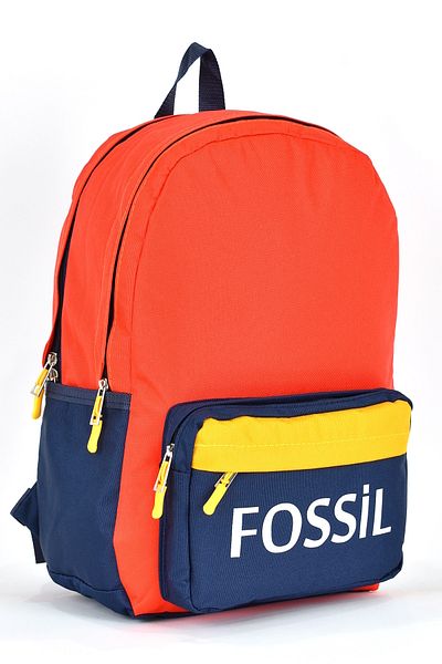 Fossil حقيبة ظهر يومية للسفر والمدرسة موديل 9504 للجنسين - متعددة الأقسام