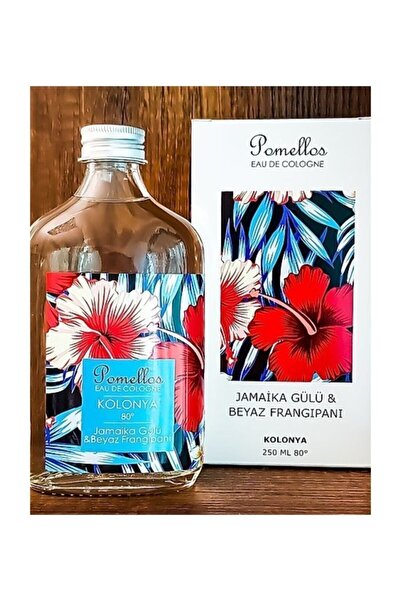 Pomellos Jamaika Gülü & Beyaz Frangipani Cam Şişe 80 Derece 250 Ml