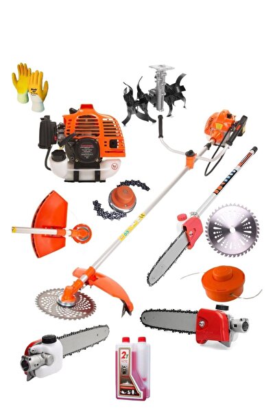 DYNAMİC MAX 15 Hp Çim Biçme Set Yan Tipi Tırpan Çapa Aparatı- Canavar Başlık-...