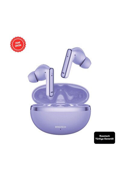 ROSSTECH Soundparty Rs-300 Aktif Gürültü Önleyici Tws Bluetooth 5.3 Kulaklık-Şeffaf Mod-4 Mikrofonlu