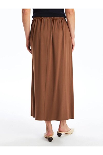 LC Waikiki Lcw Grace - Women's Straight Skirt with Elastic Waist