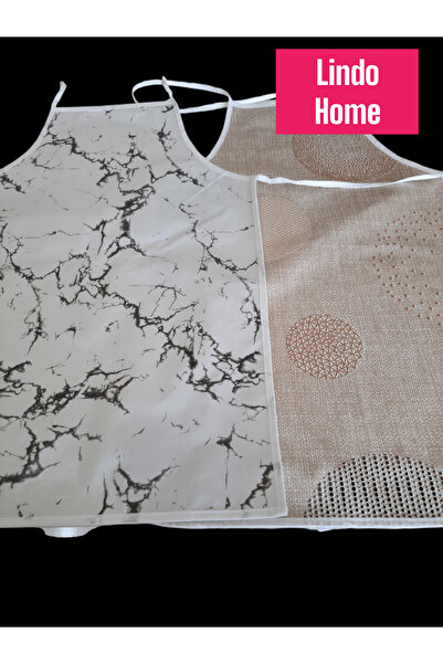 Berkut home مريلة مطبخ من القماش الزيتي - مقاومة للسوائل من سيلين، قطعتين 75x55