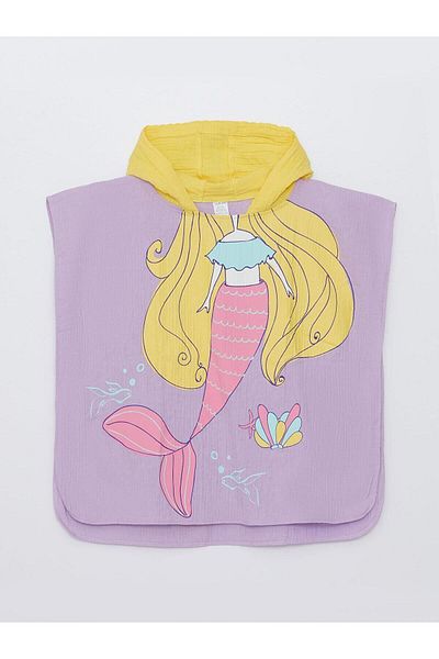 LC Waikiki LCW Baby - Hooded and Printed Baby Girl Bathrobe
