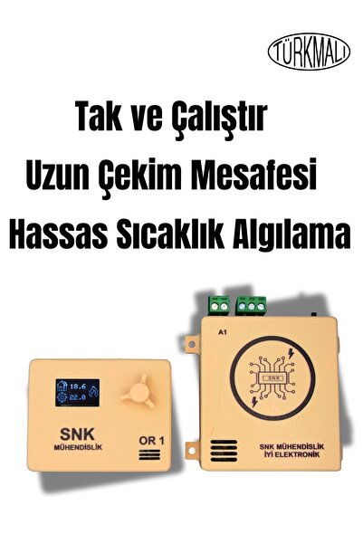 Kablosuz Oda Termostatı SNK OR1 (BEJ)
