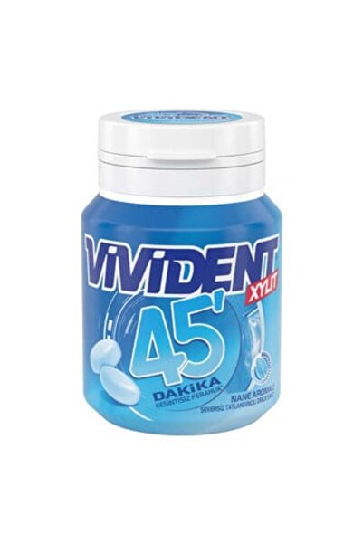 Vivident 45 Dk Nane Aromalı Sakız Şişe 67 G ( 1 ADET )