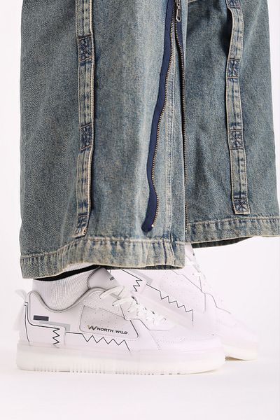 NORTH WİLD Adidași Planet Unisex - Alb