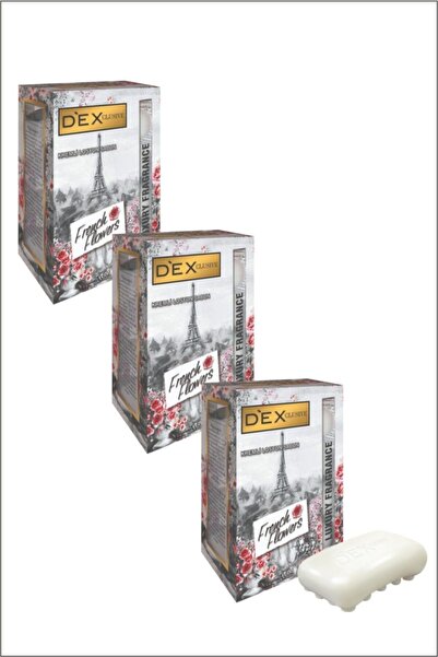 Dex صابون كريمي بالزهور الفرنسية 4x100 جرام 3 قطع