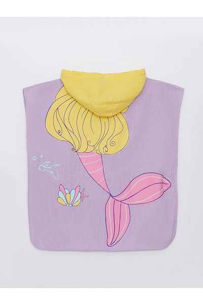 LC Waikiki LCW Baby - Hooded and Printed Baby Girl Bathrobe