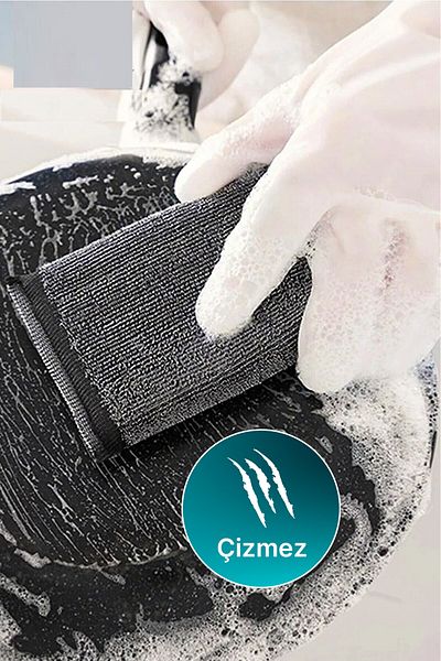 Bozsan 2 Pieces Magic Inox Dish Sponge - CETY with Stainless Wire