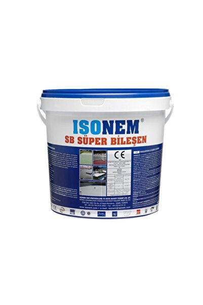 Isonem Sb Süper Bileşen - Özel Mineral Dolgulu Su Yalıtım Malzemesi - Gri - 18 Kg
