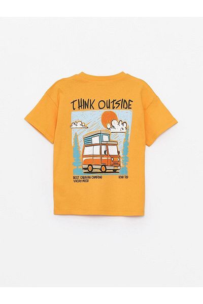 LC Waikiki LCW Baby Crew Neck Printed Short Sleeve T-Shirt for Baby Boy