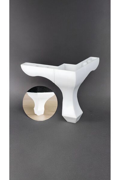 Kacar 4 bucăți 14 cm picior de canapea din plastic de lux, dulap, robot aspir...