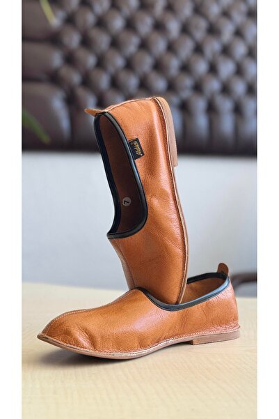 Akdam "%"100 Hakiki Deri Antik Taba Babet Ayakkabı