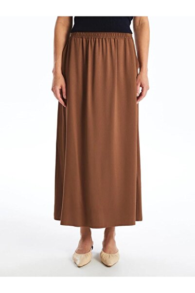 LC Waikiki Lcw Grace - Women's Straight Skirt with Elastic Waist