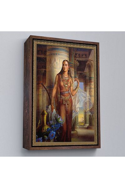 Harita Sepeti Καμβάς εργασίας με κορνίζα Kinuko Yamabe Craft Egyptian Woman-6047