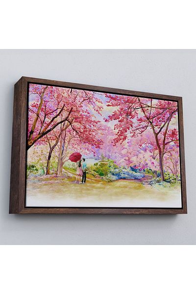 Harita Sepeti Pictură pe pânză Valentine Under the Sakura Tree cu cadru-5082