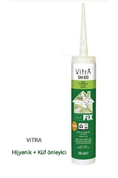 VitrA Fix hijyenik, küf yapmaz şeffaf slikon. 280 ml