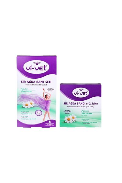 Vi-vet Vivet Wax Tape Azulen Set of 41 Vivet Wax Tape Azulen (For Face) 24 Pieces