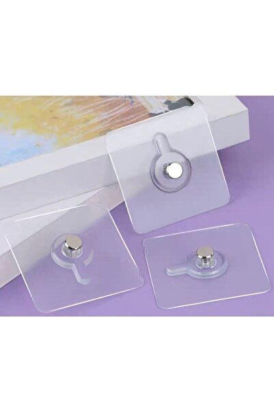 Red Light 3 Adet Duvar Yüzey Delmesiz Cıvatalı Tırnak Uçlu Raf Yapışıtırıcı Yapışkanlı Pano Ve Tablo Askısı