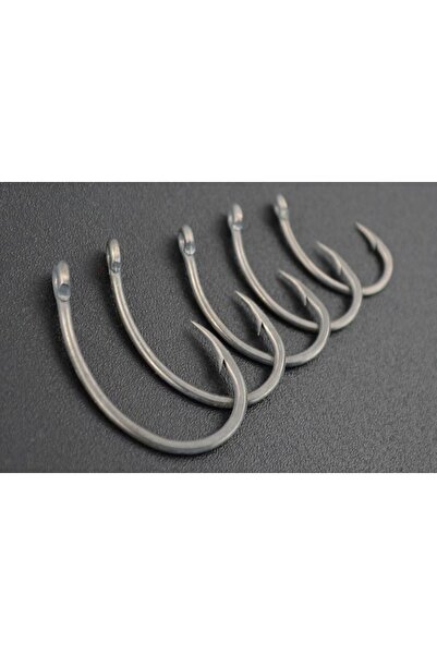 sr sazanrig Krank Model Teflon Mat Siyah Delikli Olta Iğnesı 4 No (10 Adet)