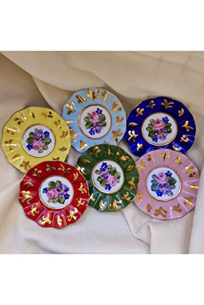 BY.RAYKA PORSELEN El Dekor Sülman Tea Plate - Stylish and Useful