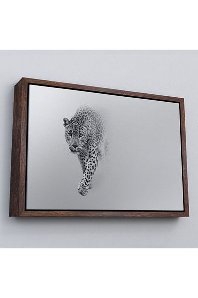 Harita Sepeti Tablou decorativ pe pânză leopard înrămat-1154