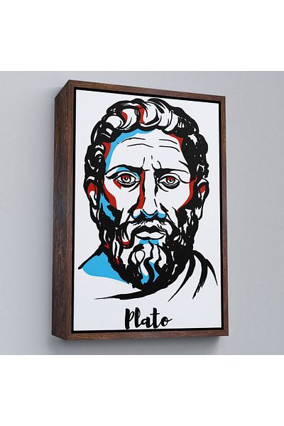Harita Sepeti Tablou decorativ pe pânză Plato înrămat-5970