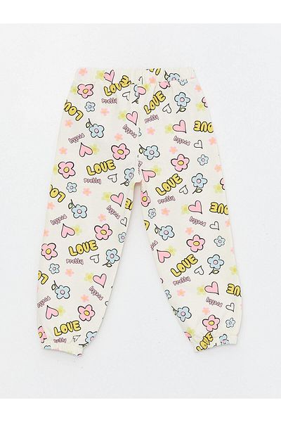 LC Waikiki LCW Baby - Printed Elastic Waist Sweatpants for Baby Girl