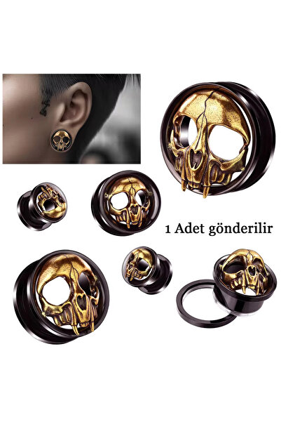 Karınca Piercing Kurukafa Yüksek Kalite Cerrahi Çelik Tünel Piercing