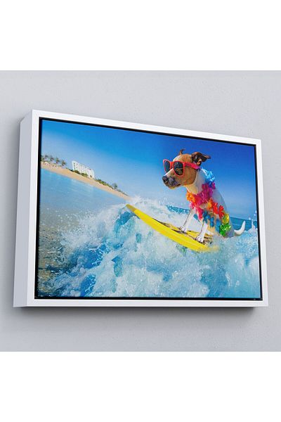 Harita Sepeti Pictură decorativă pe pânză pentru câine care face schi pe apă-1155