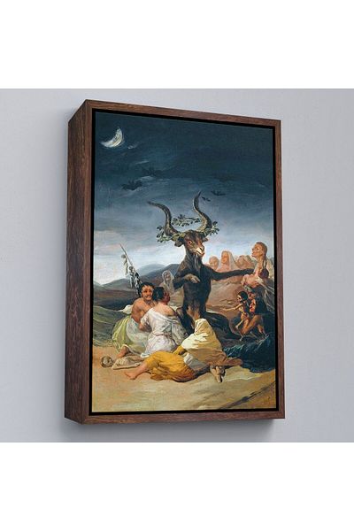 Harita Sepeti Απόκριες με κορνίζα, Francisco Goya Witchcraft Assembly Art Canvas Print-5270