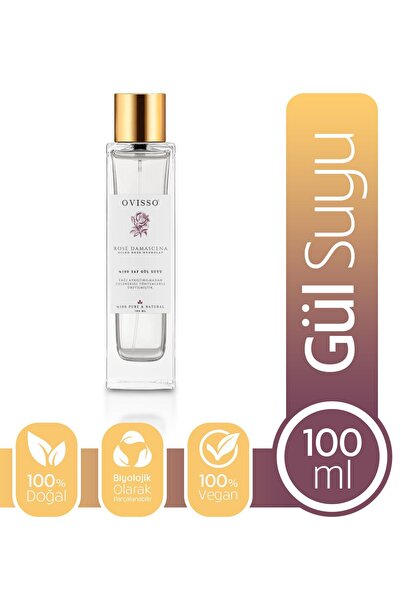 Ovisso %100 Doğal Ve Saf Tam Yağlı Gözenek Sıkılaştırıcı Arındırıcı Tonik Gül...