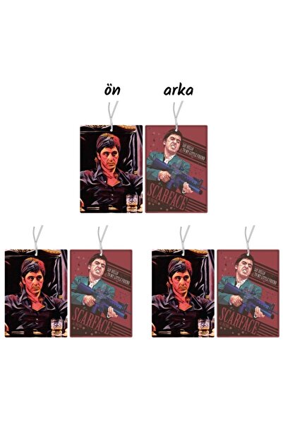 Jethızında 3'lü Set Scarface Tasarımlı Oto Kokusu