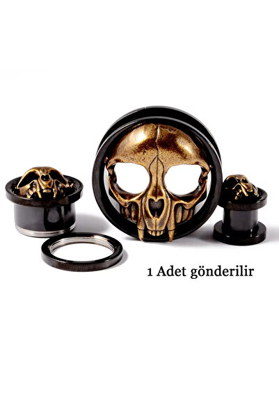 Karınca Piercing Kurukafa Yüksek Kalite Cerrahi Çelik Tünel Piercing