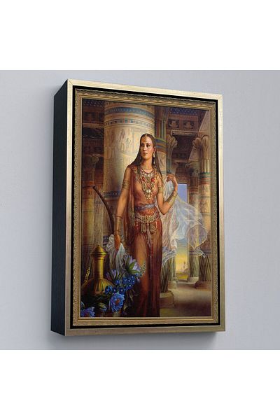 Harita Sepeti Καμβάς εργασίας με κορνίζα Kinuko Yamabe Craft Egyptian Woman-6047