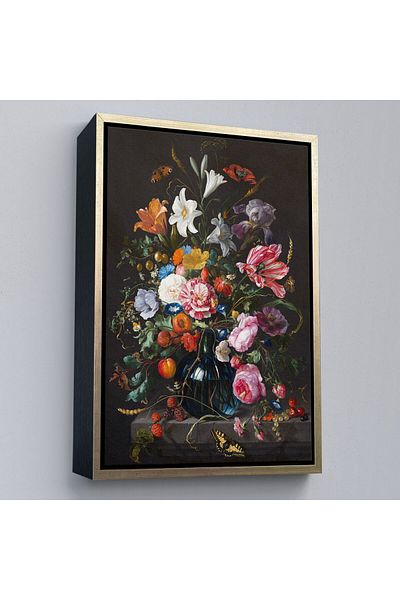 Harita Sepeti Rame Flori colorate Pictură în ulei Aspect Decorativ Pictură murală pe pânză-5941