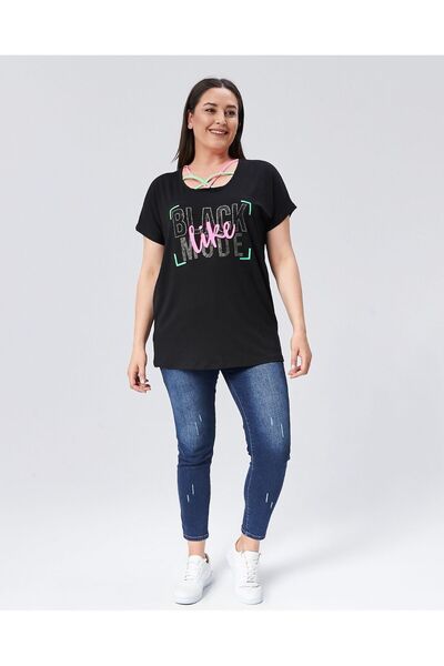 Esina Viscose Women's Blouse - Front Cross Detail