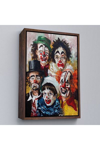 Harita Sepeti Tablou decorativ de perete cu cadru Unhappy Clowns-6421