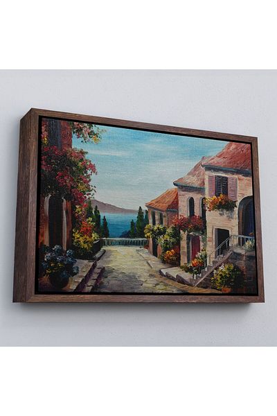 Harita Sepeti Pictură decorativă pe pânză cu vedere la mare-3436