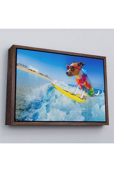 Harita Sepeti Pictură decorativă pe pânză pentru câine care face schi pe apă-1155