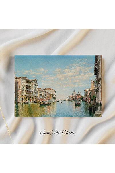 Sanart Pictură de epocă cu cadru, pictură în ulei, pictură înrămată, decor artistic, pictură peisaj