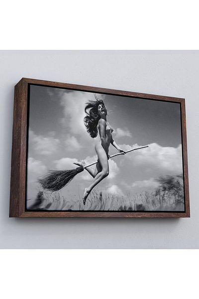 Harita Sepeti Ζωγραφική σε καμβά Flying Nude Kandin με πλαίσιο ηλεκτρική σκούπα-5145