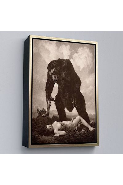 Harita Sepeti William Mortensen cu cadru Lamour 1934, pictură pe pânză American Grotesque Canvas-5283