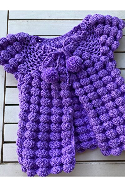 TrendYünEvi El Örgüsü Bebek Yeleği (1-2yaş)