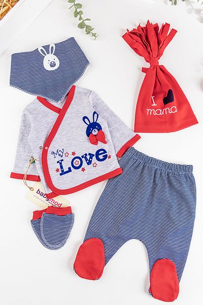 Babymod 5 Piece Baby Hospital Output Baby Set with Rabbit Figure