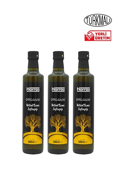 Harras ZEYTİNYAĞI ORGANİK SIZMA 500 ML X 3 ADET HARRAS