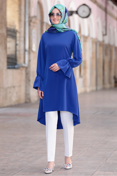 Ahunur Eslem Plus Size Hijab Two-Piece Set