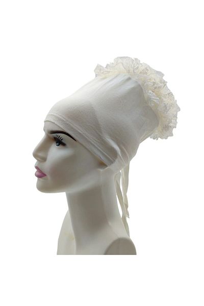 PAKER GİYİM Non-Slip Frilly Hijab Knob Bonnet - Women